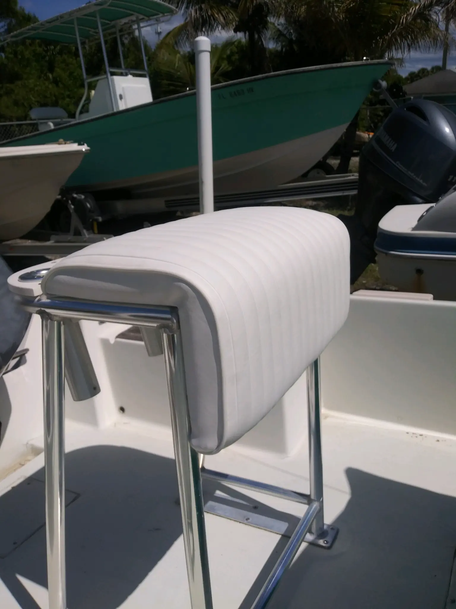 Custom marine upholstery work